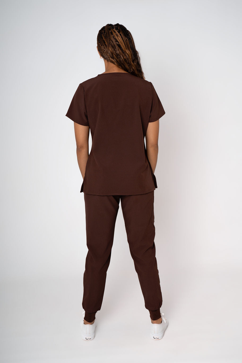 Cocoa Ella Three-Pocket Scrub Top and Eva Jogger Set