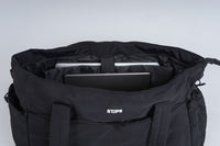 Quilted Tote Bag - Black