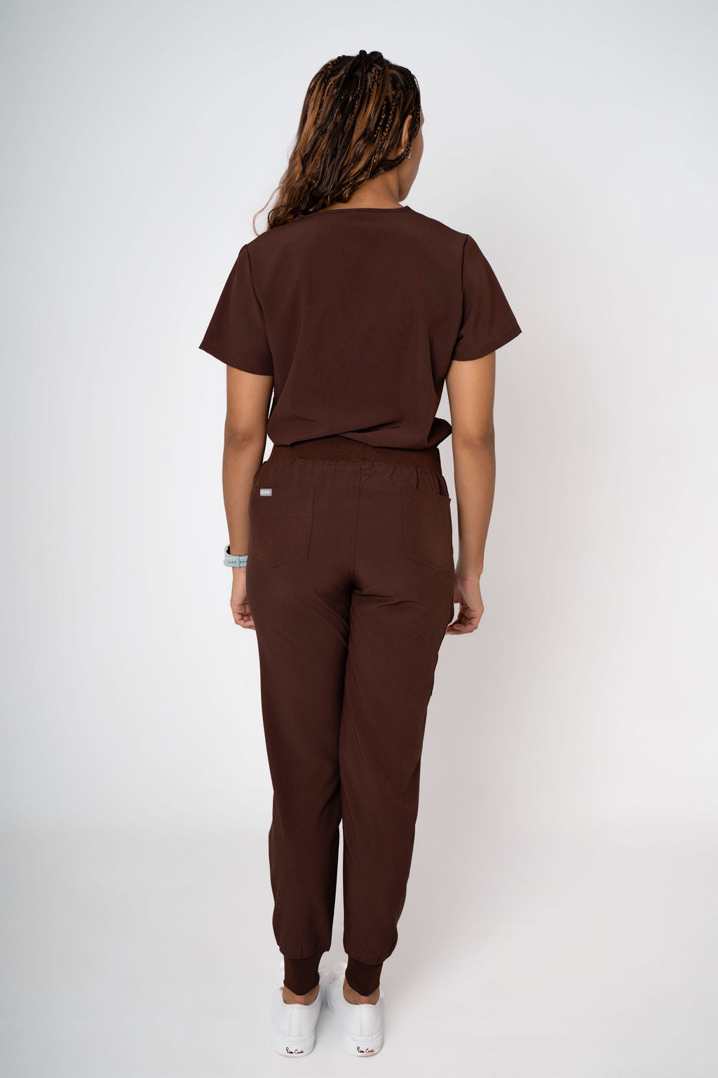 Cocoa Ella Three-Pocket Scrub Top and Eva Jogger Set