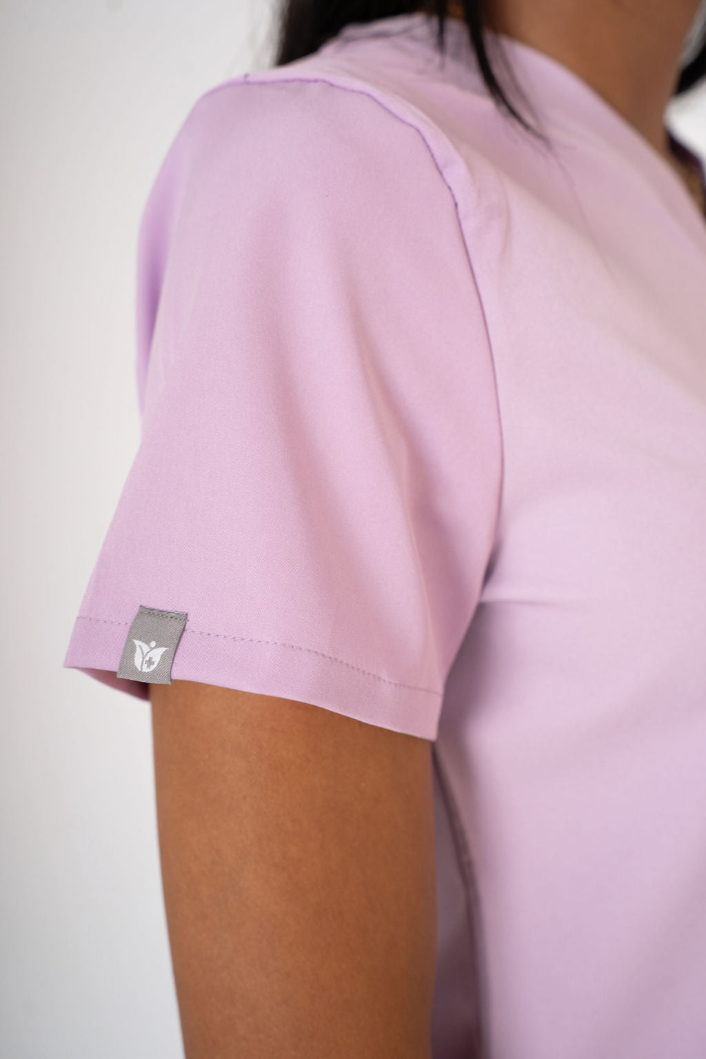 Lavender Haze Ella Three-Pocket Scrub Top and Eva Jogger Set