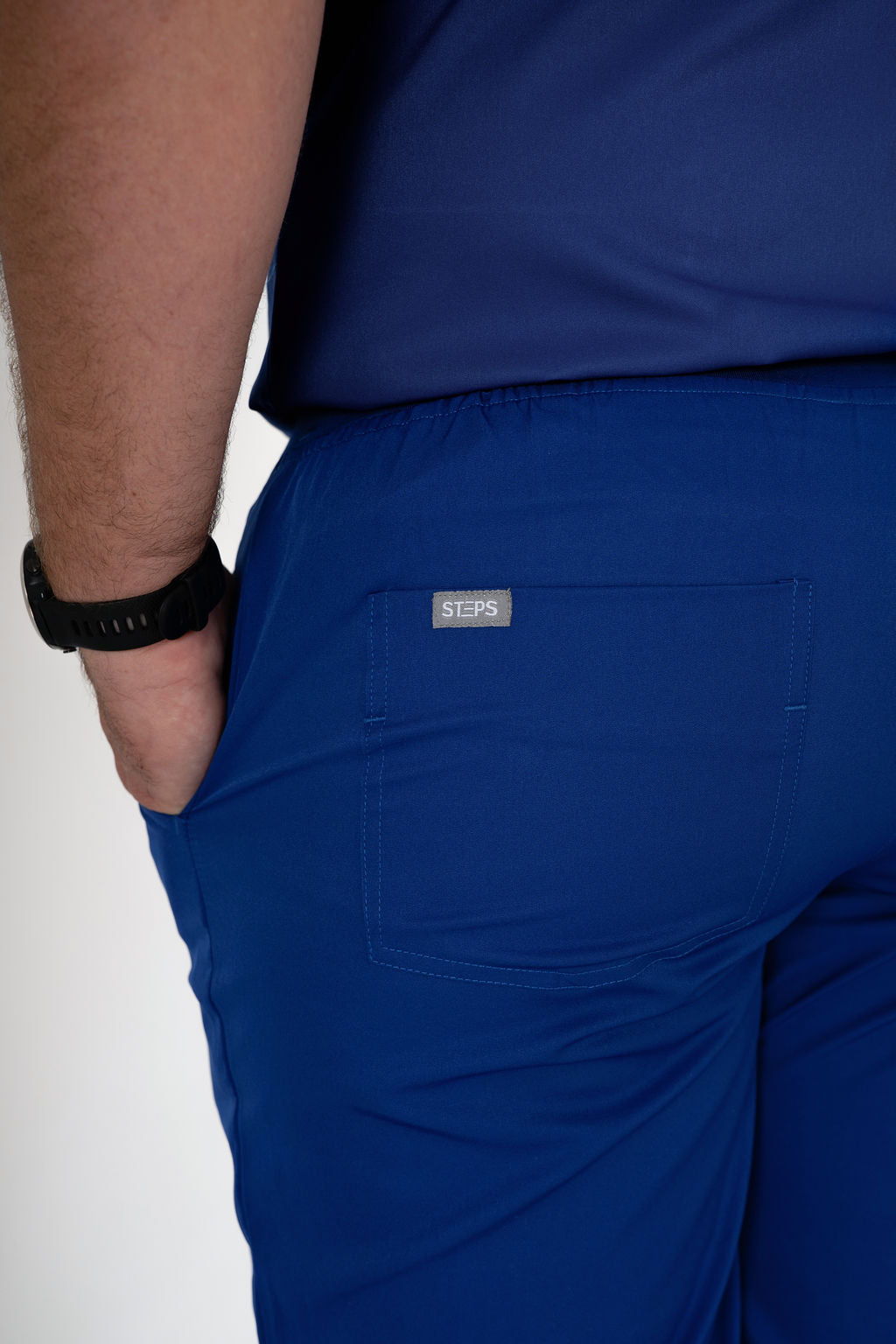 Azure Alex Three-Pocket Scrub Top and Leo Jogger Set