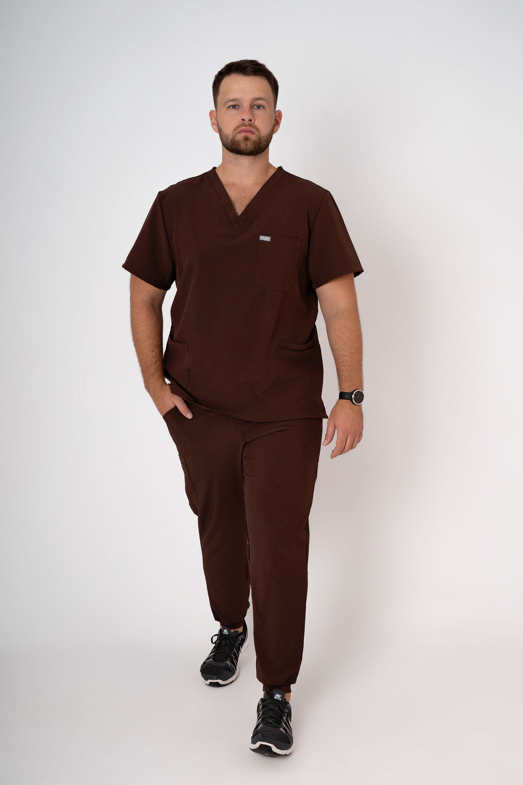 Cocoa Alex Three-Pocket Scrub Top and Leo Jogger Set
