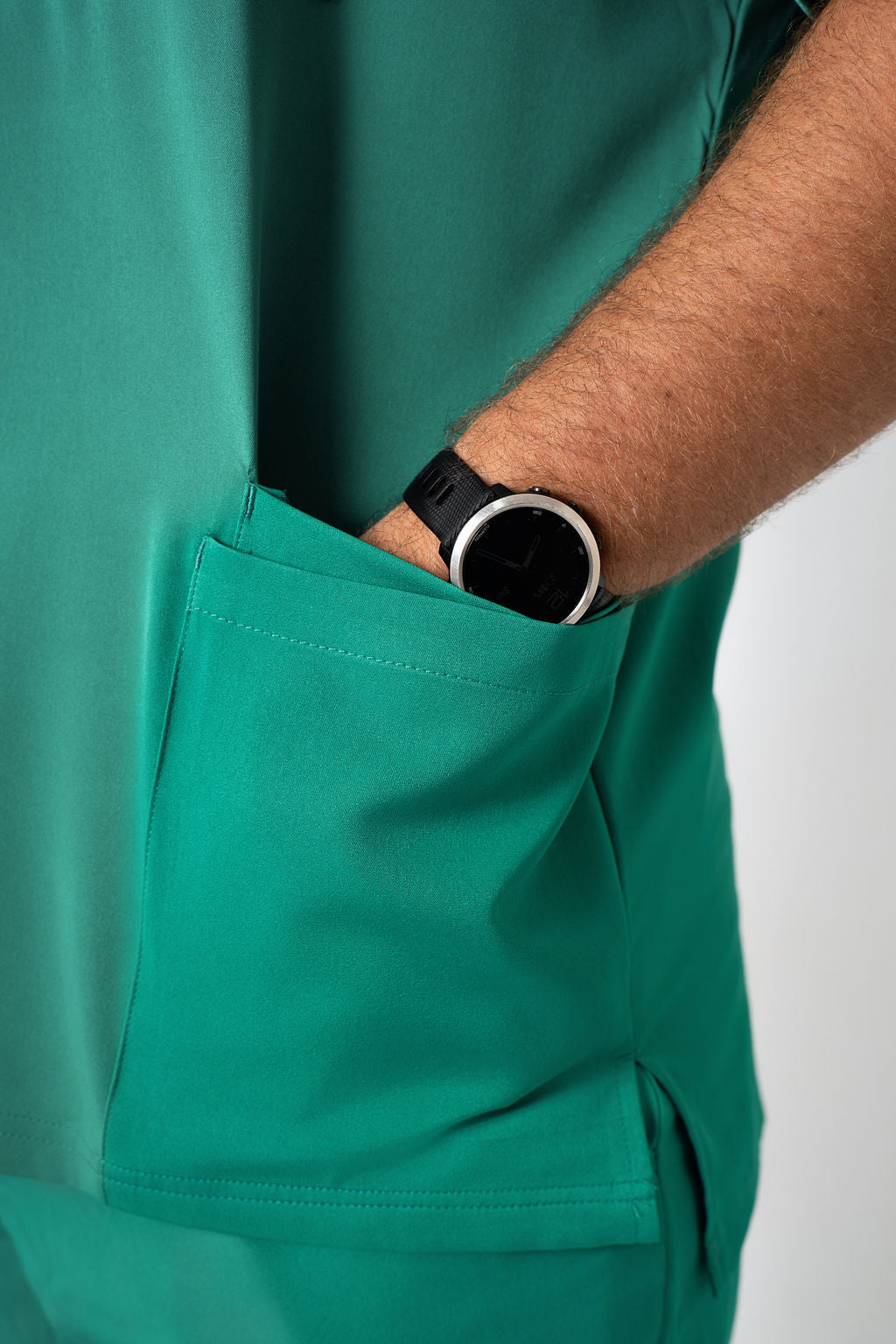 Foliage Alex Three-Pocket Scrub Top and Leo Jogger Set