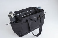 Quilted Tote Bag - Black