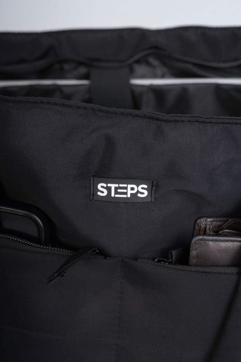 Quilted Tote Bag - Black