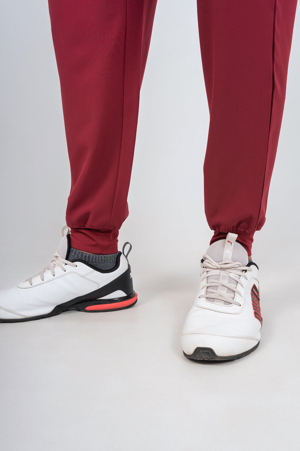 Maroon Matteo Three-Pocket Scrub Top and Neo Jogger Set