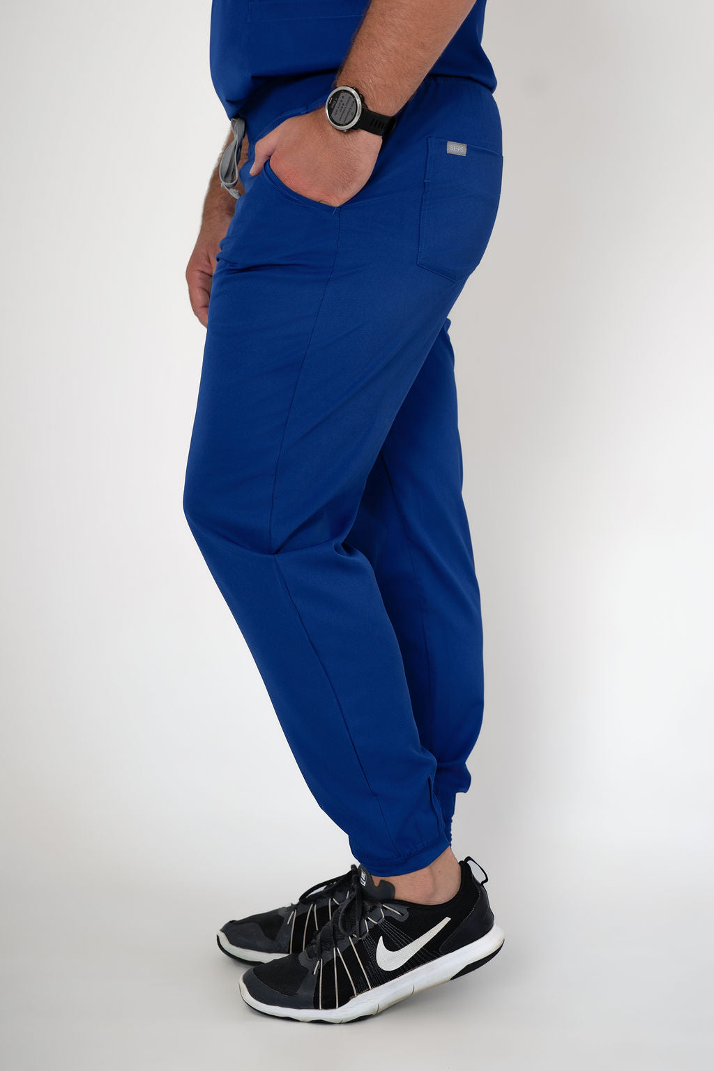 Azure Alex Three-Pocket Scrub Top and Leo Jogger Set
