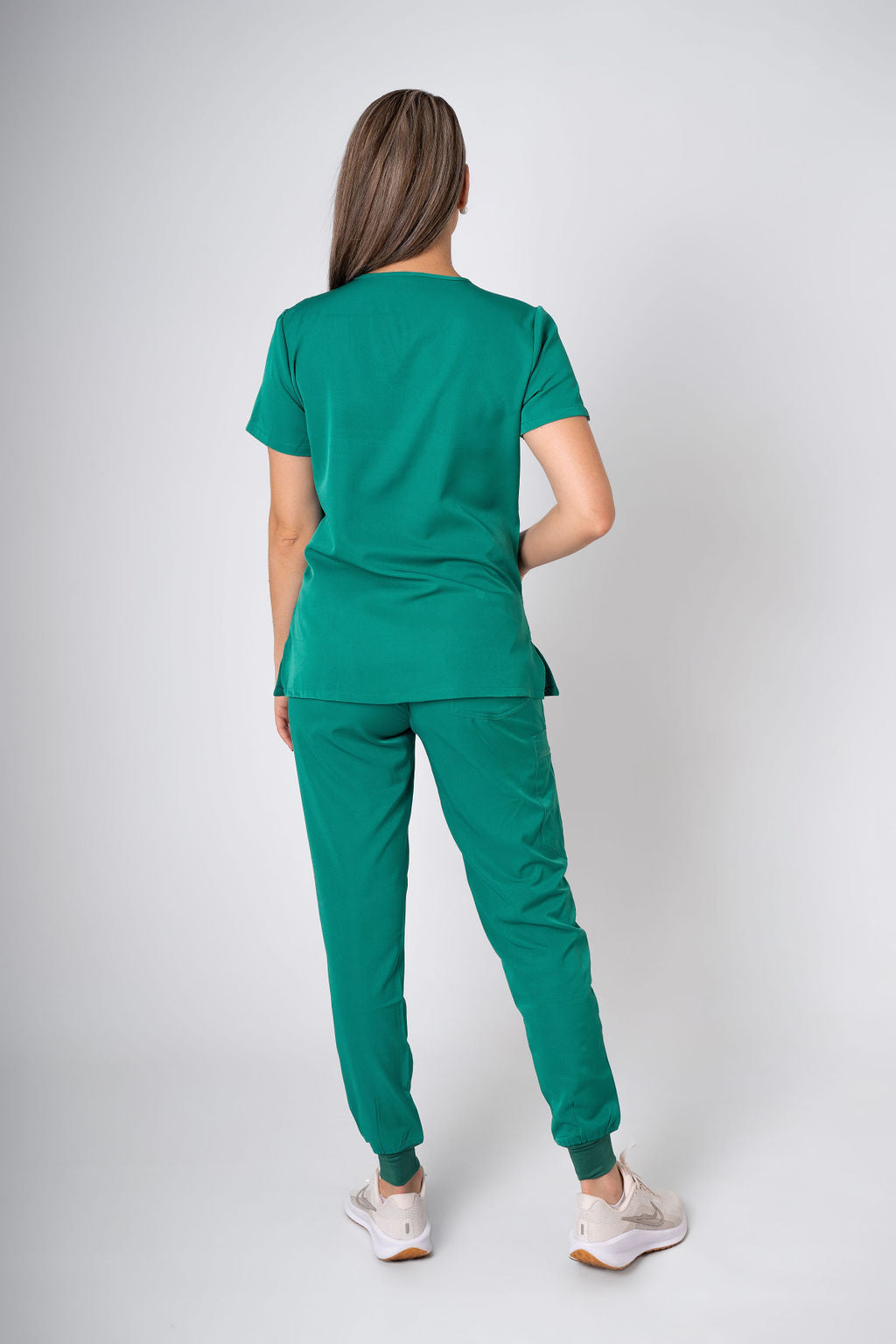 Foliage Ella Three-Pocket Scrub Top and Eva Jogger Set