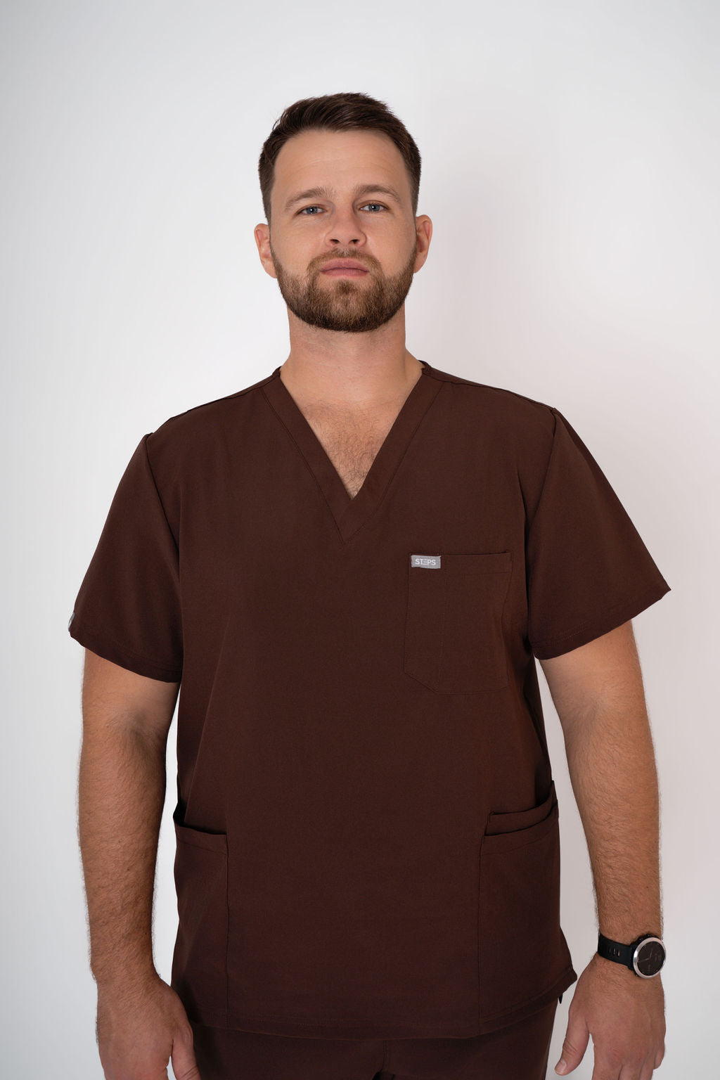 Cocoa Alex Three-Pocket Scrub Top and Leo Jogger Set