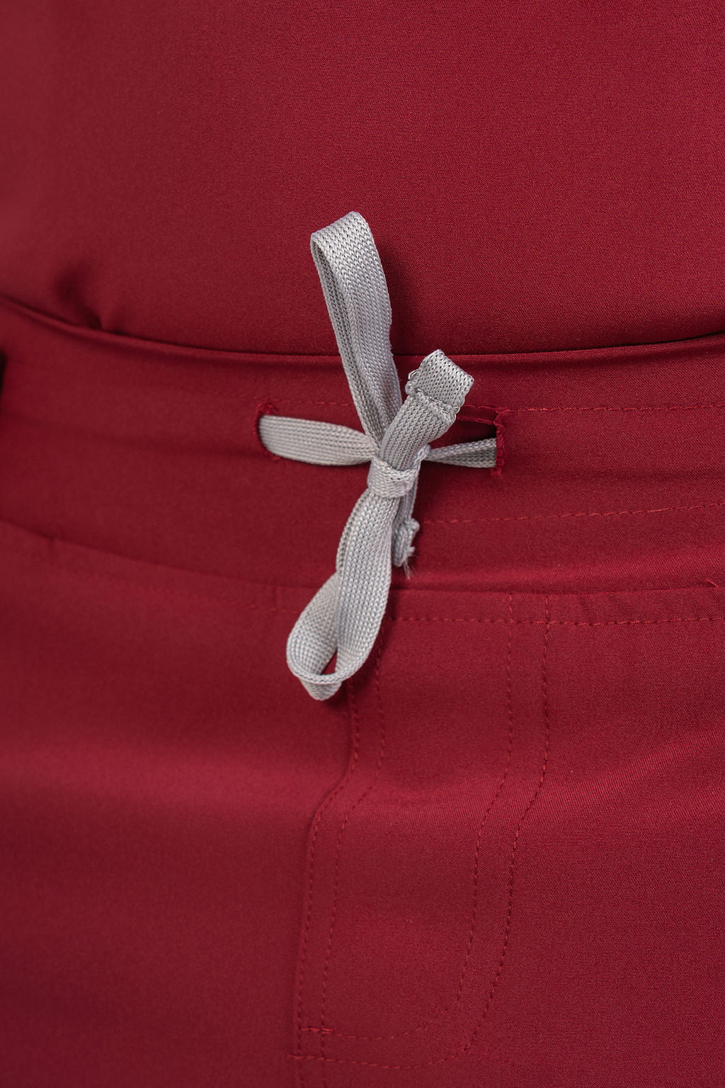 Maroon Matteo Three-Pocket Scrub Top and Neo Jogger Set