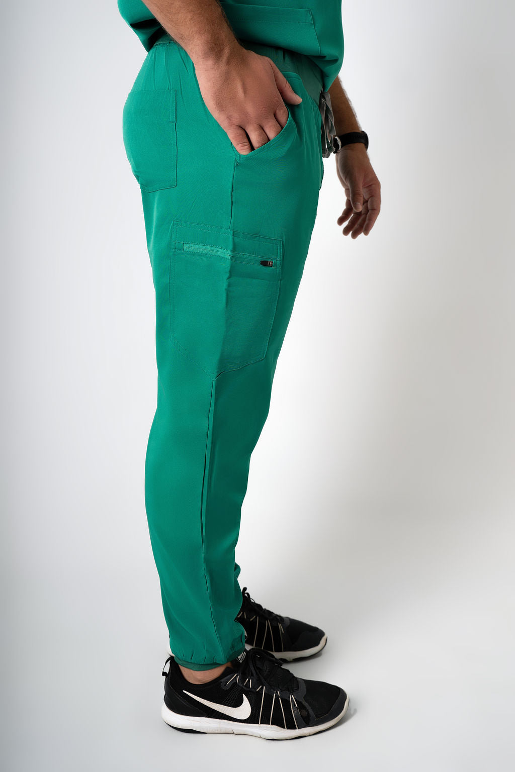 Foliage Alex Three-Pocket Scrub Top and Leo Jogger Set