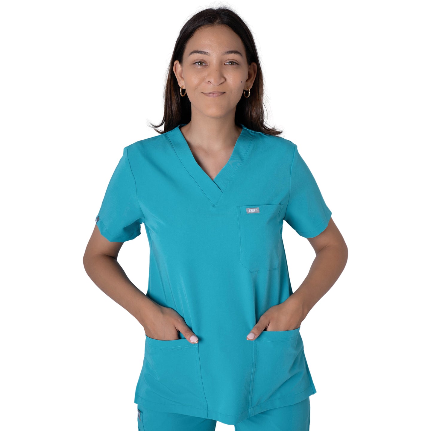 Core 2.0 Jane Three-Pocket  Scrub Top