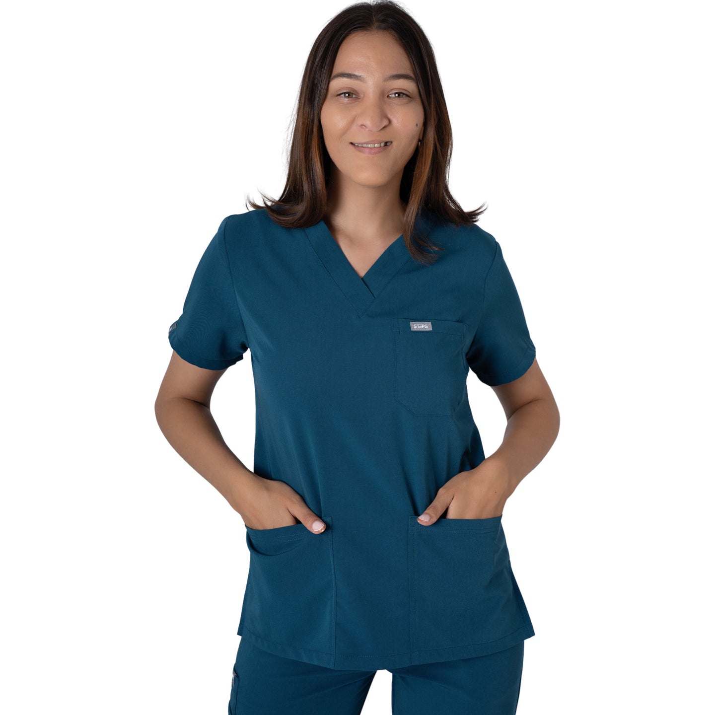 Core 2.0 Jane Three-Pocket  Scrub Top