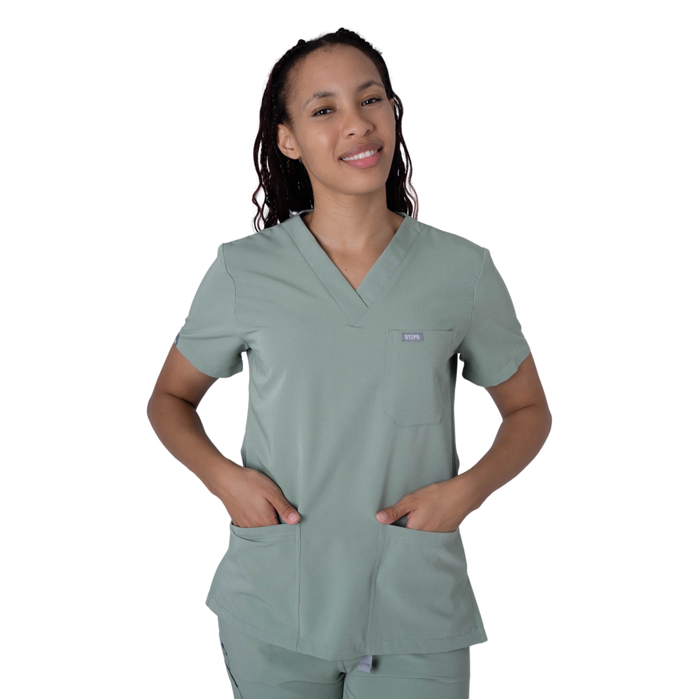 Core 2.0 Jane Three-Pocket  Scrub Top