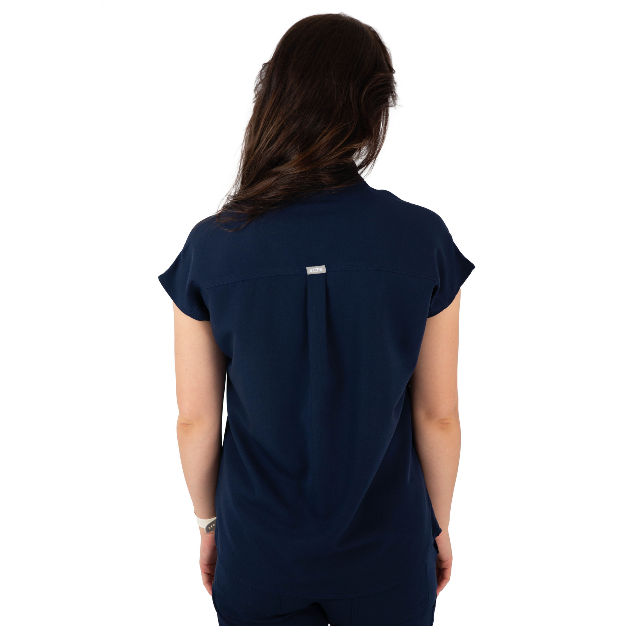 Core 2.0 Jude Mandarin Collar Two-Pocket Scrub Top