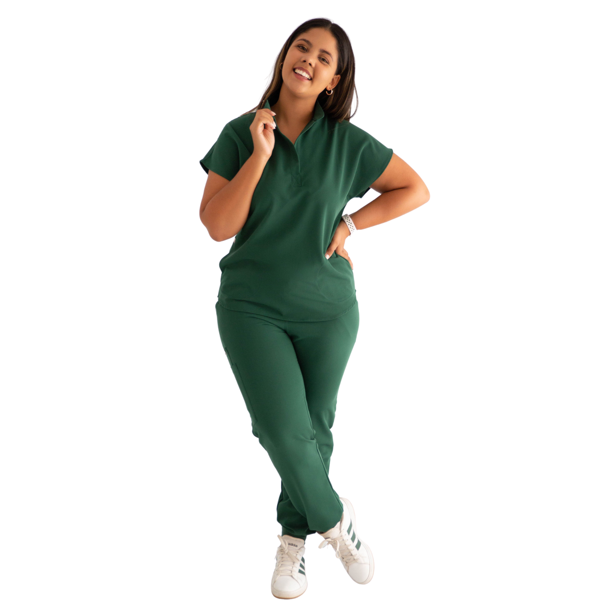Core 2.0 Jude Mandarin Collar Two-Pocket Scrub Top