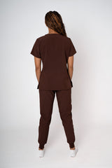 Cocoa Ella Three-Pocket Scrub Top and Eva Jogger Set