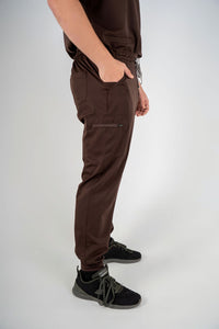 Matteo Three-Pocket Scrub Top and Neo Jogger Set - Espresso