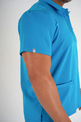 Matteo Three-Pocket Scrub Top and Neo Jogger Set - Peacock