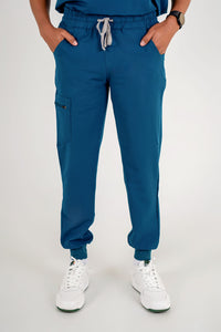 Essential Zac Jogger Scrub Pants - Carribean Blue