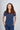 Navy Amara Three-Pocket Scrub Top and Lara Jogger Set