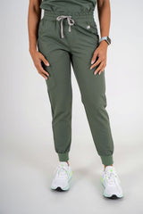 Essential Ava Jogger Scrub Pants - Eucalyptus