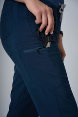 Deep Reef Ella Three-Pocket Scrub Top and Eva Jogger Set