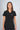 Black Amara Three-Pocket Scrub Top and Lara Jogger Set