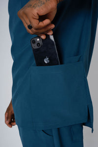 Deep Reef Alex Three-Pocket Scrub Top and Leo Jogger Set