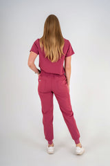 Essential Ava Jogger Scrub Pants - Grape