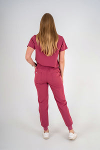 Essential Ava Jogger Scrub Pants - Grape