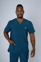 Deep Reef Alex Three-Pocket Scrub Top and Leo Jogger Set