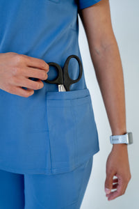 Ozone Ella Three-Pocket Scrub Top and Eva Jogger Set