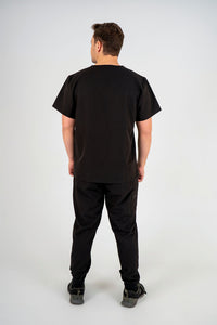 Essential Zac Jogger Scrub Pants - Black