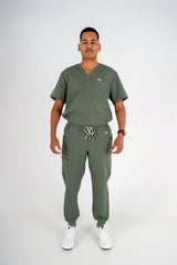 Essential Zac Jogger Scrub Pants - Eucalyptus