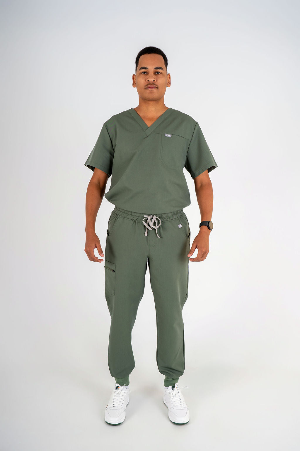 Essential Zac Jogger Scrub Pants - Eucalyptus