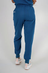 Essential Ava Jogger Scrub Pants - Carribean Blue