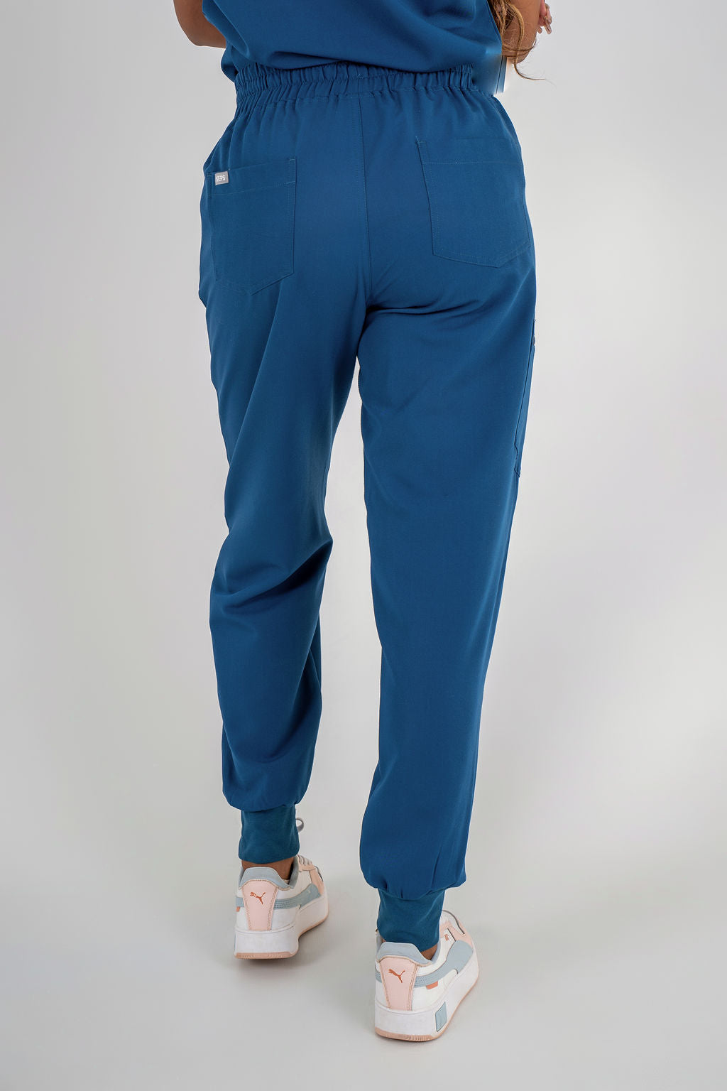 Essential Ava Jogger Scrub Pants - Carribean Blue