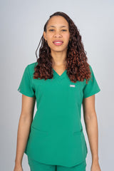 Surgical Green Amara Three-Pocket Scrub Top and Lara Jogger Set