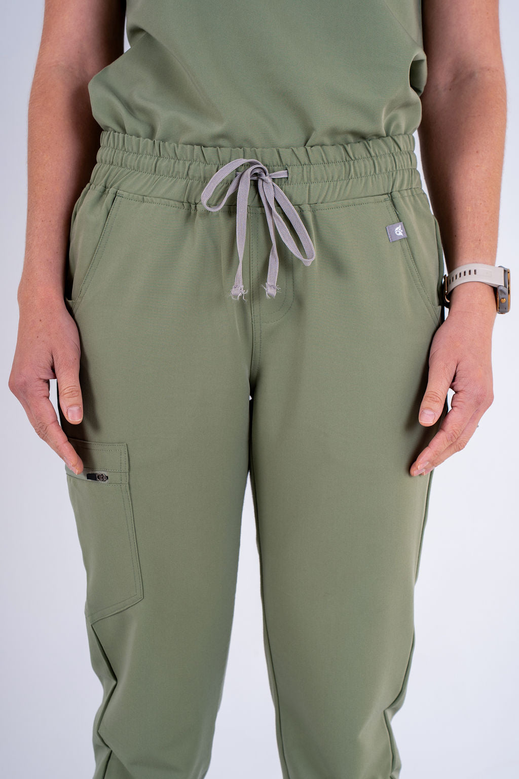 Essential Ava Jogger Scrub Pants - Jade