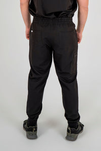 Essential Zac Jogger Scrub Pants - Black