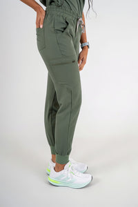 Essential Ava Jogger Scrub Pants - Eucalyptus