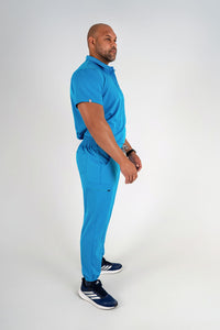 Matteo Three-Pocket Scrub Top and Neo Jogger Set - Peacock