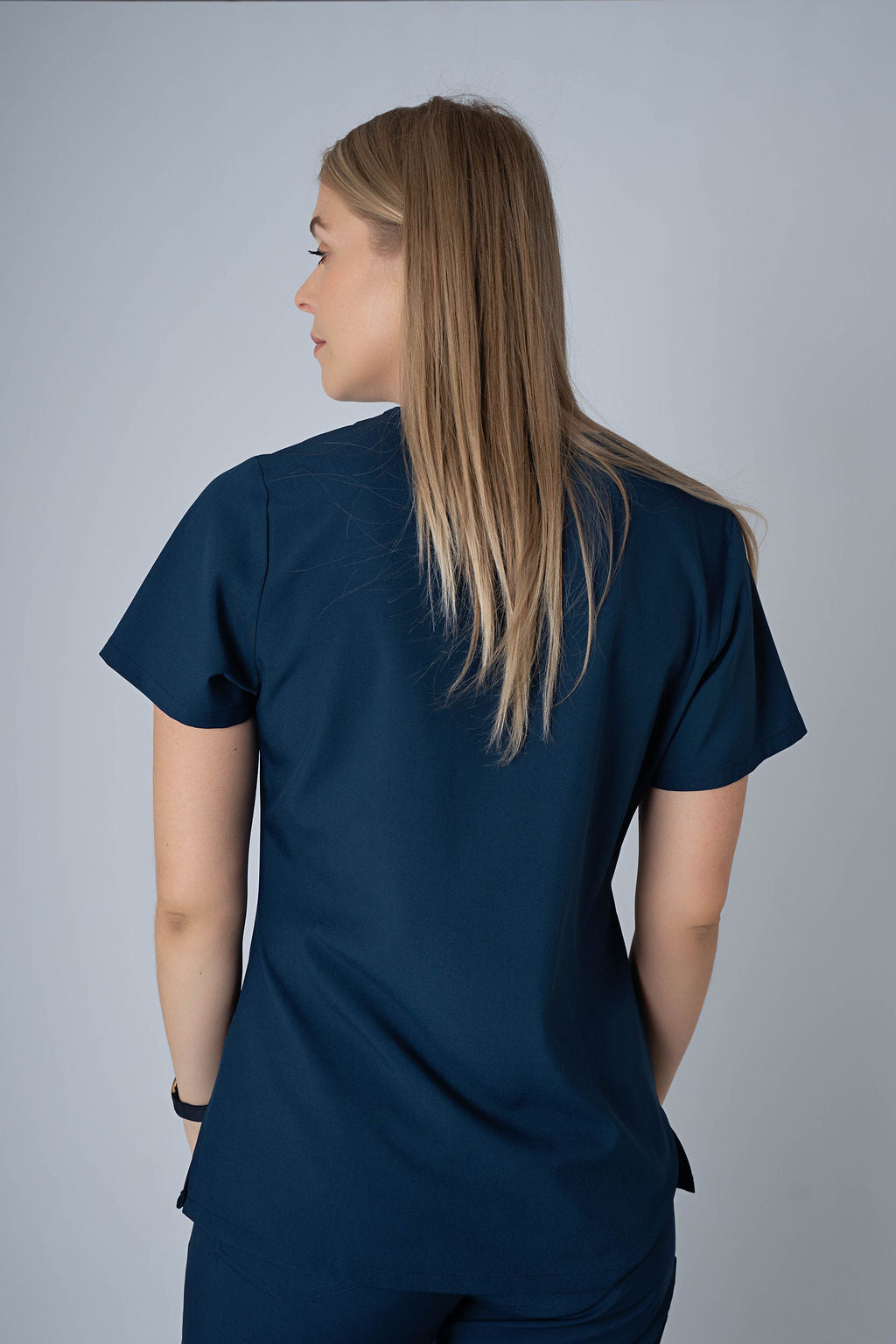 Deep Reef Ella Three-Pocket Scrub Top and Eva Jogger Set