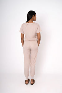 Driftwood Ella Three-Pocket Scrub Top and Eva Jogger Set