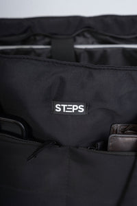 Quilted Tote Bag - Black