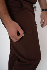 Cocoa Alex Three-Pocket Scrub Top and Leo Jogger Set
