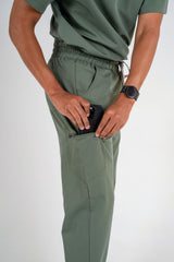 Essential Zac Jogger Scrub Pants - Eucalyptus