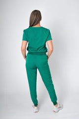 Foliage Ella Three-Pocket Scrub Top and Eva Jogger Set