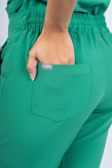 Surgical Green Amara Three-Pocket Scrub Top and Lara Jogger Set